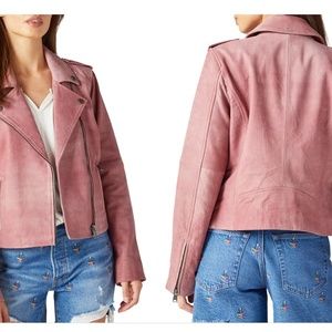NWOT Lucky Brand Leather Moto Jacket
